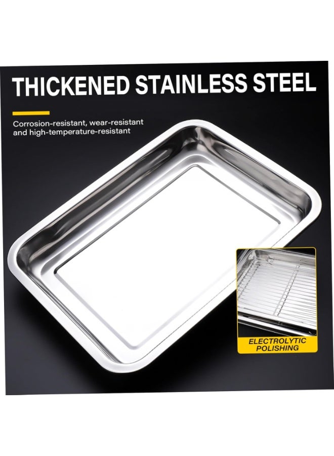 بتيمفم الصاني الخبز من الفولاذ المقاوم للصدأ ومجموعة الرف - Image 3